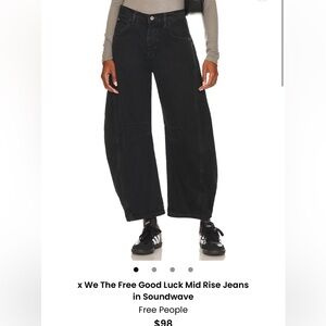 Free People Good Luck Barrel Jean | Size 26